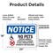 Signmission No Pets Service Animals Allowed, 24 in W x Rectangle, Plastic OS-2PACK-NS-P-1824-L-16175 - alternate 5